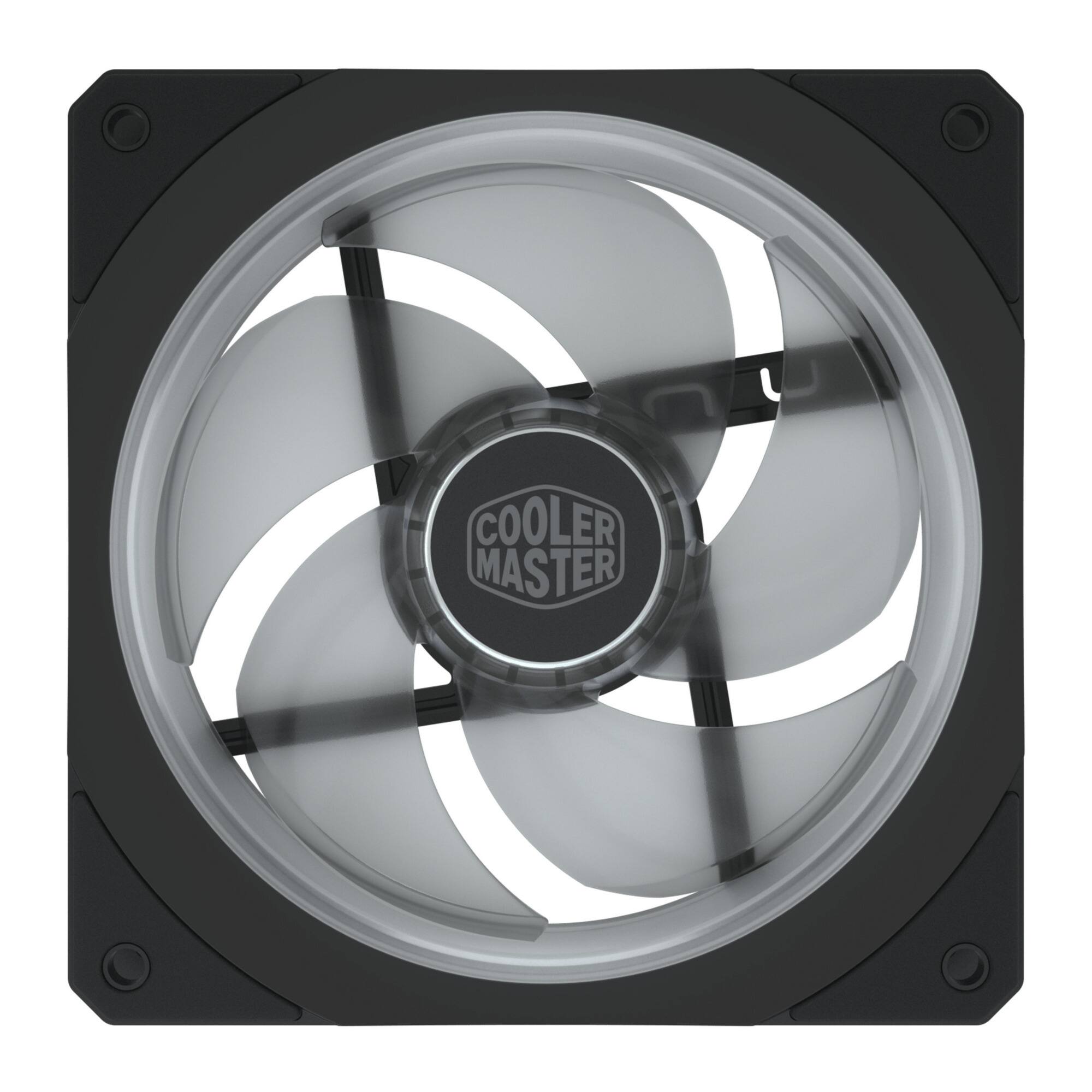 Cooler Master - Masterfan SF120P ARGB Square-Frame Fan with Customizable Lighting