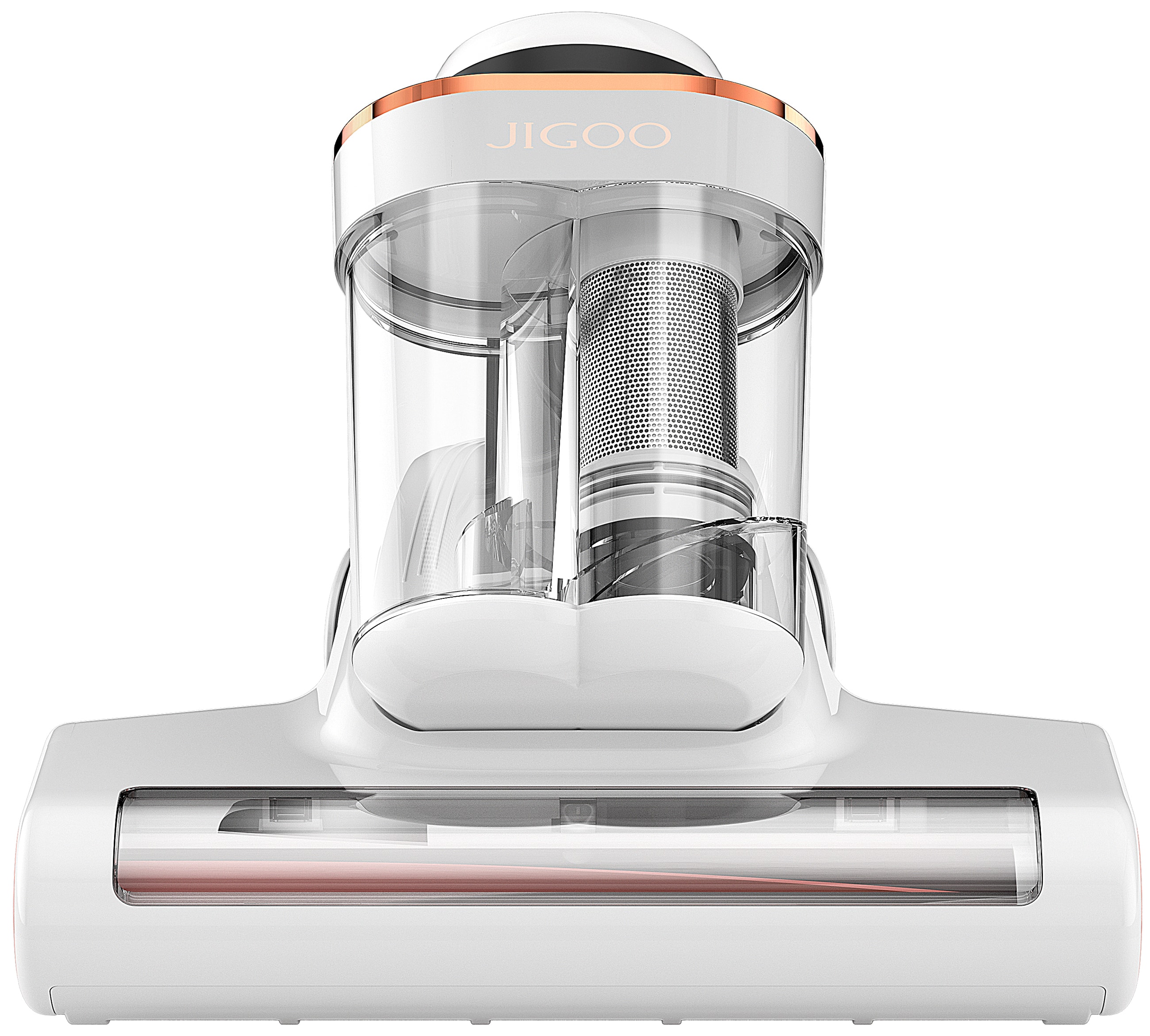 Alt View 1. JIGOO - Bed Vacuum Cleaner with Dust Sensor, 13Kpa Suction 500W Mattress Vac with UV Light & Ultrasonic for Dust & Pet Hair - White.