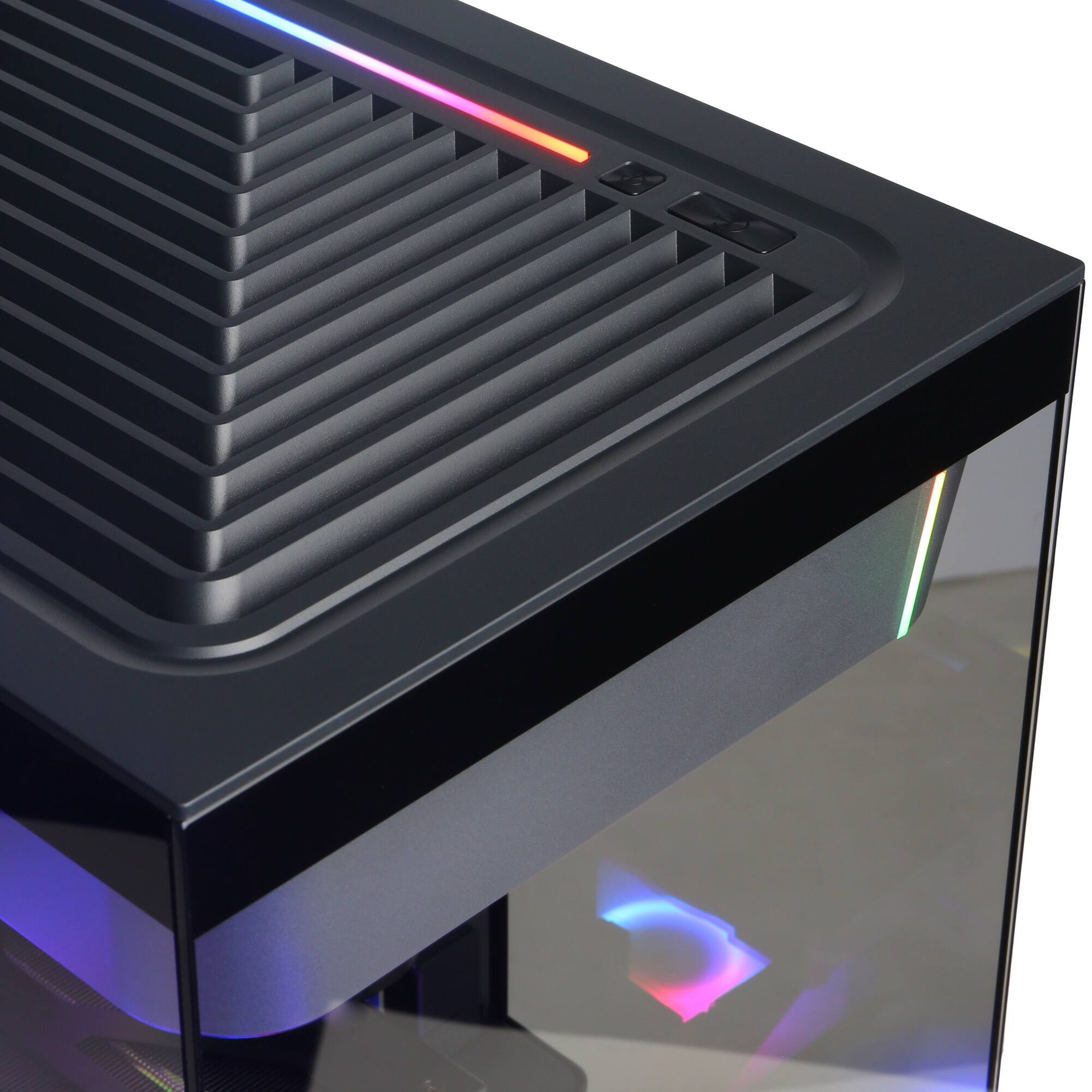 Alt View 3. CyberPowerPC - Gaming Desktop - AMD Ryzen 9 9900X 2024 - NVIDIA GeForce RTX 5070 12GB - 32GB DDR5 Memory - 2TB SSD Storage - Black.