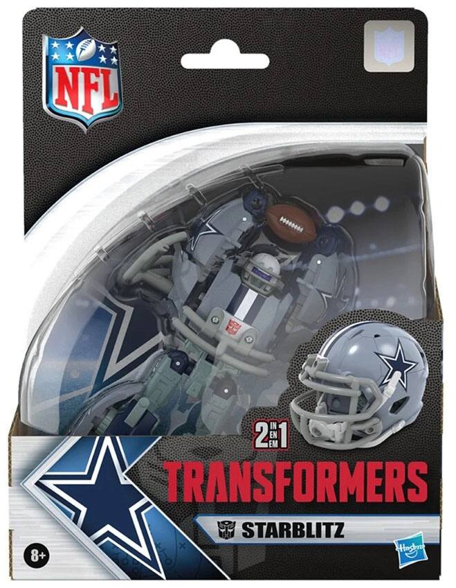 NFL 2 IN 1 EN 1 EM TRANSFORMERS STARBLITZ Hasbro