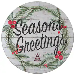 Jardine - Alabama A&M Bulldogs 20'' x 20'' Season's Greetings Circle - White