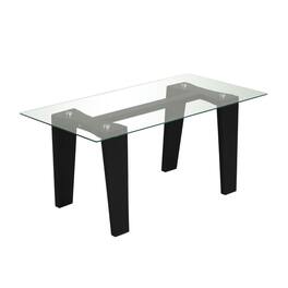 Kadyn - Modern Style 39.5 In Glass Coffee Table - for Living Room Use - Black