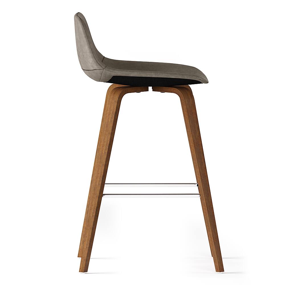Alt View 15. Simpli Home - Randolph Bentwood Counter Height Stool (Set of 2) - Distressed Grey.