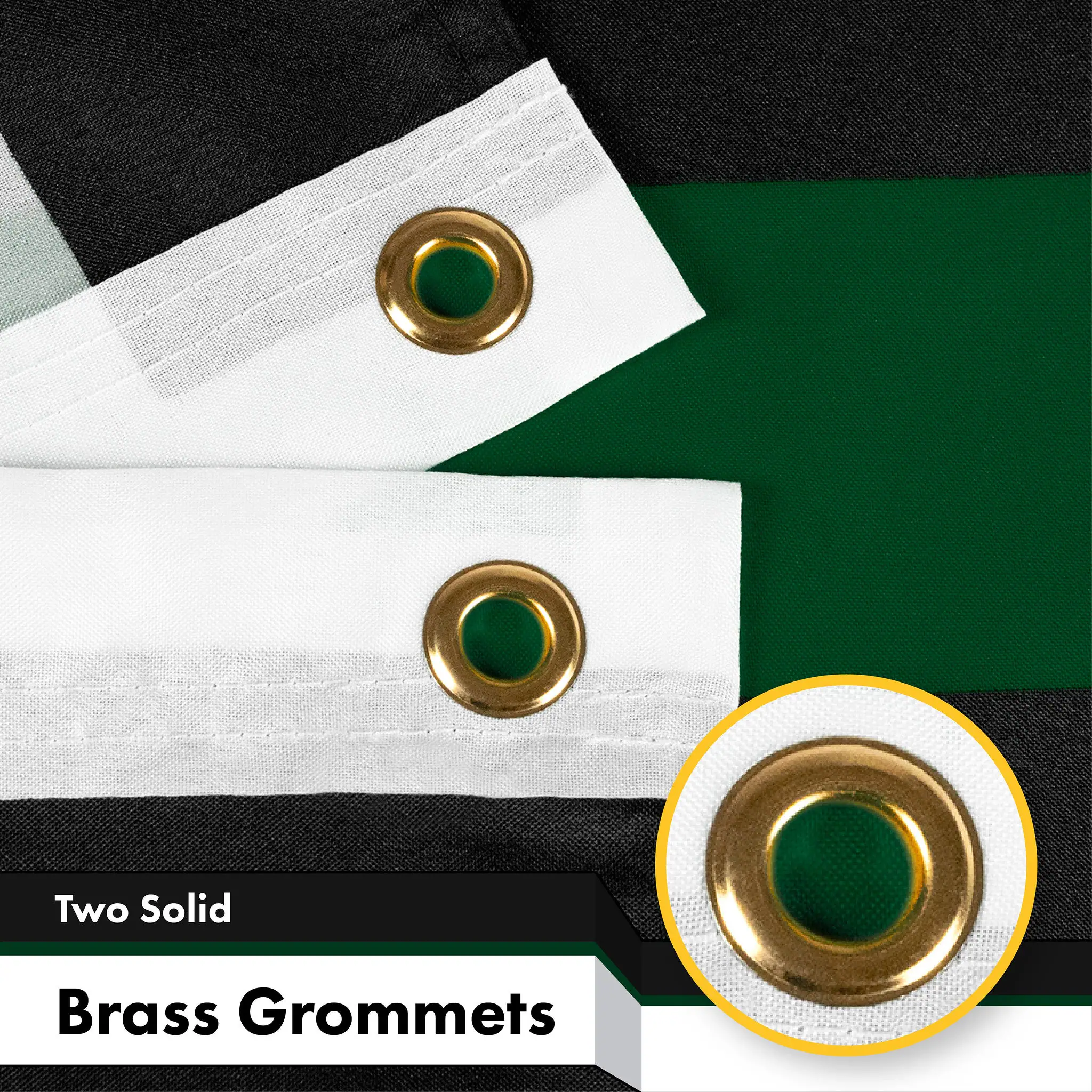 Two Solid Brass Grommets