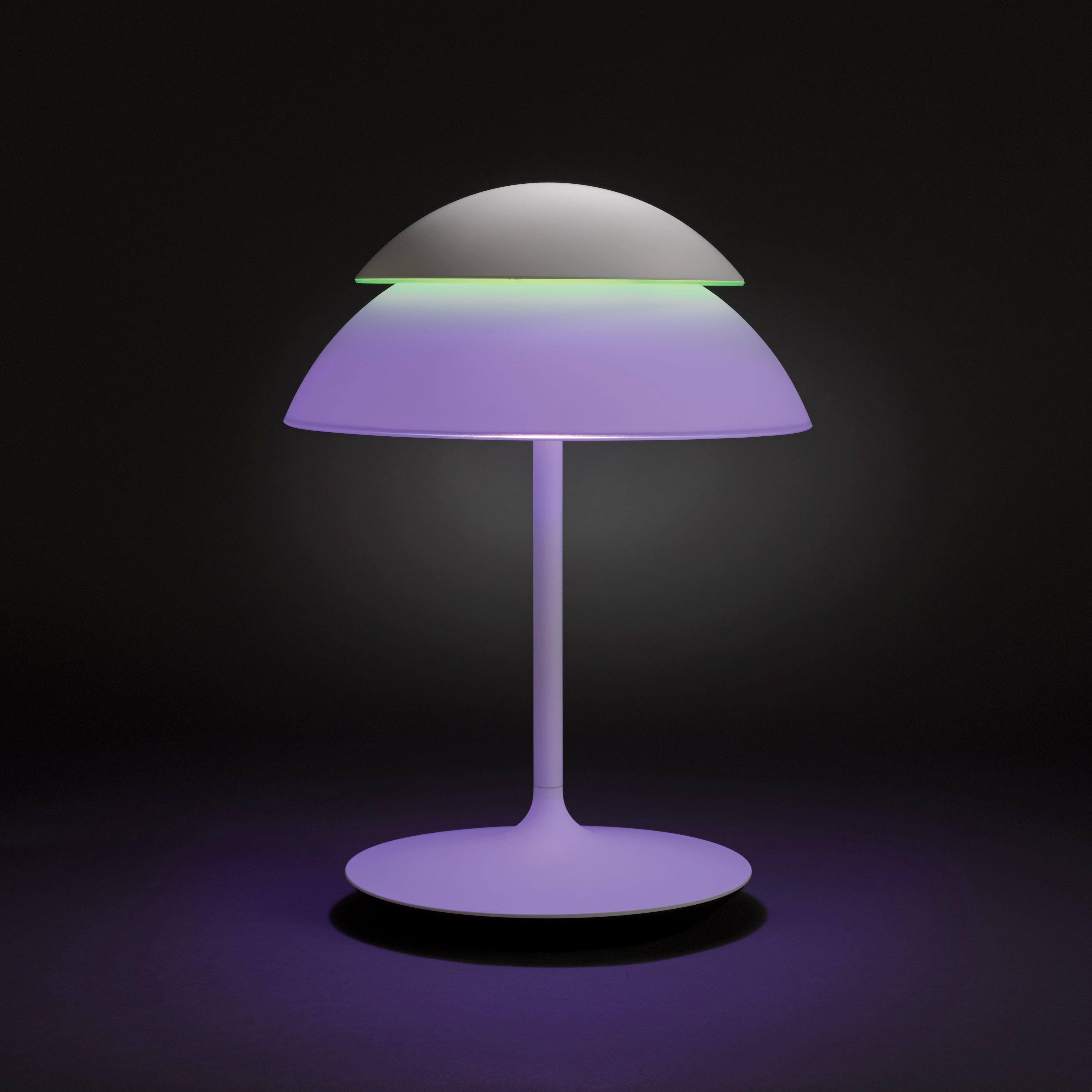 Alt View 11. Philips - Hue Beyond Dimmable LED Smart Table Lamp - White.