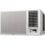 LG - 1420 Sq. Ft. Window Air Conditioner and 1420 Sq. Ft. Heater - White - Front_Standard