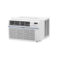 LG - 450 Sq. Ft. 10,000 BTU Smart Window Air Conditioner - White - Front_Zoom