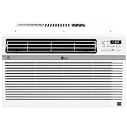 LG - 8,000 BTU Smart Window Air Conditioner - White - Front_Zoom