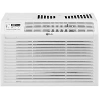 LG - 6,000 BTU 115V Window Air Conditioner with Remote Control - White - Front_Zoom