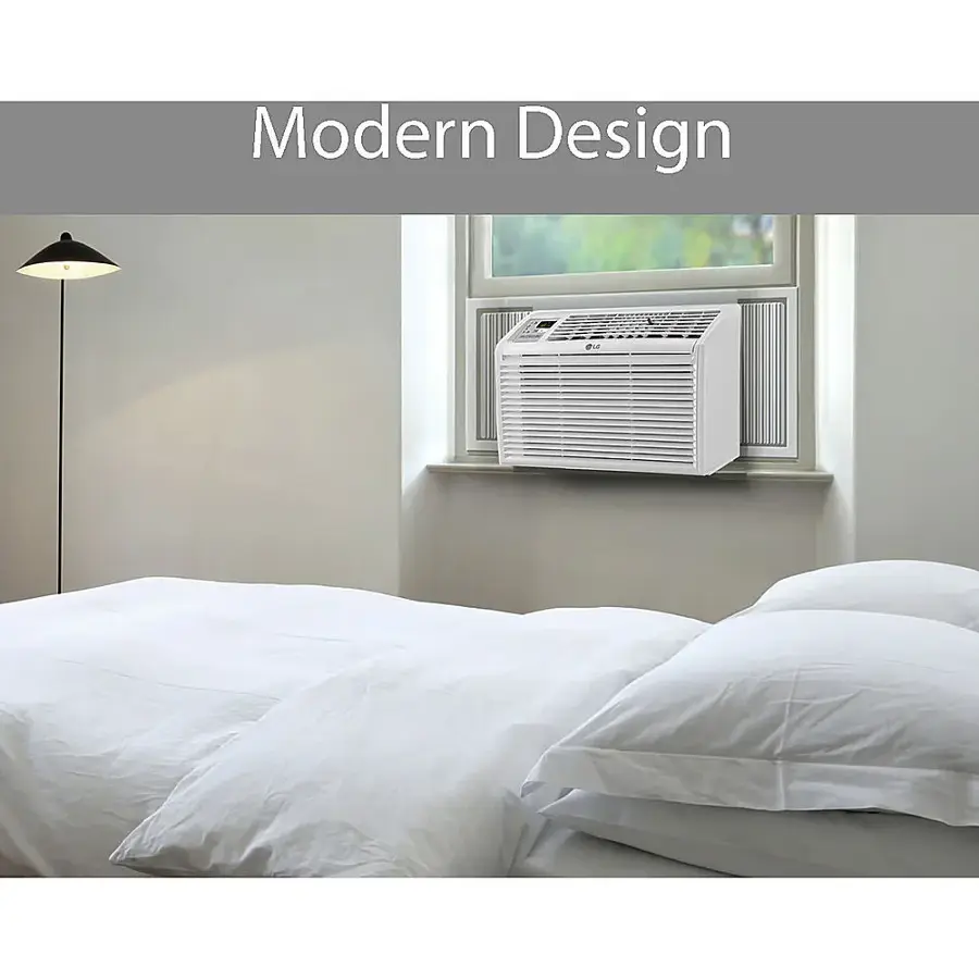 Alt View 15. LG - 6,000 BTU 115V Window Air Conditioner with Remote Control - White.