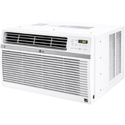 LG - 550 Sq. Ft. Smart Window Air Conditioner - White - Front_Zoom