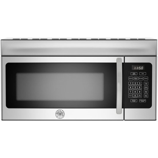 Bertazzoni – Professional Series 1.6 Cu. Ft. Over-the-Range Microwave with Sensor Cooking – Stainless steel