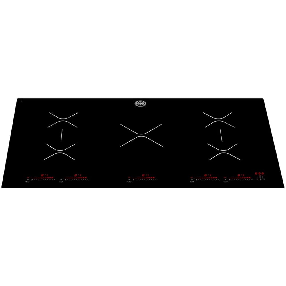 Front. Bertazzoni - Professional Series 36" Electric Induction Cooktop - Black.