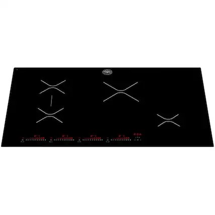 Front. Bertazzoni - Professional Series 30" Electric Induction Cooktop - Black.