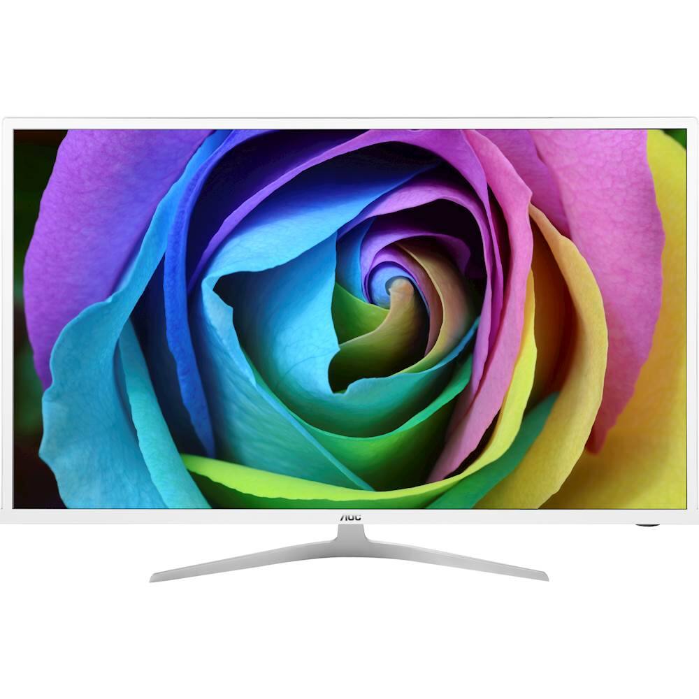 AOC - 07 Series I3207VW3 32" IPS LED FHD Monitor - White/silver - Larger Front