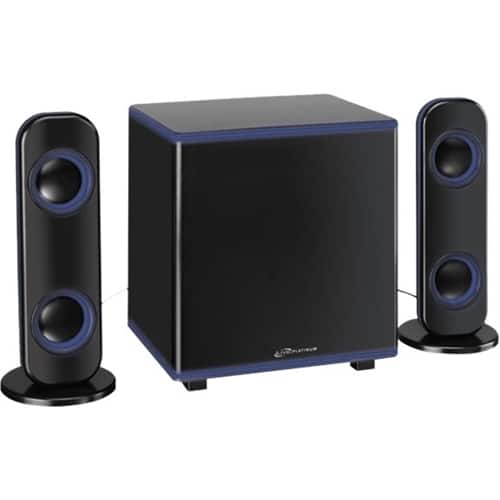 Front. iLive - Powered Wireless Speaker System (Pair) - Black.