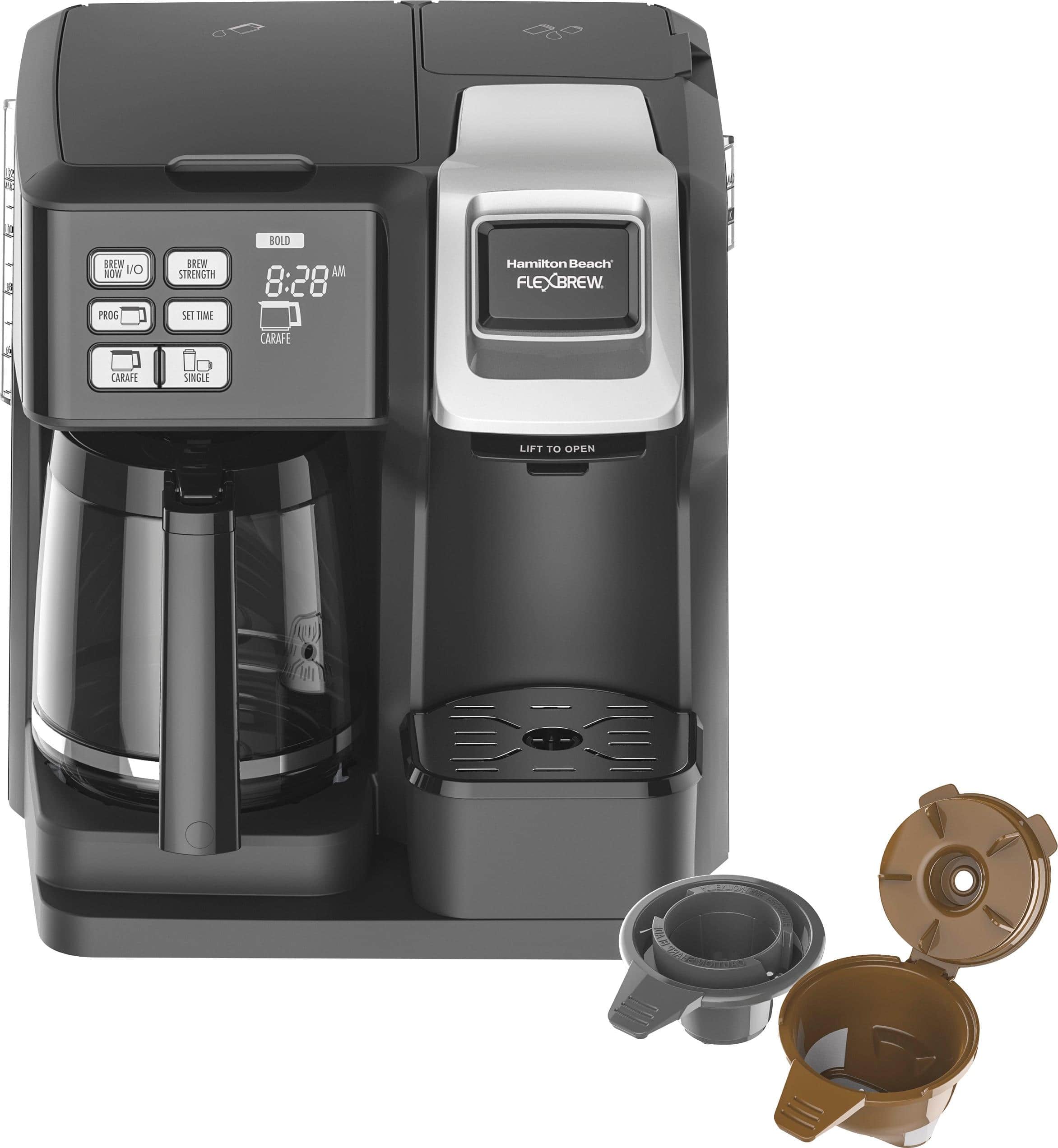 Front. Hamilton Beach - FlexBrew 12-Cup Coffee Maker - Black.