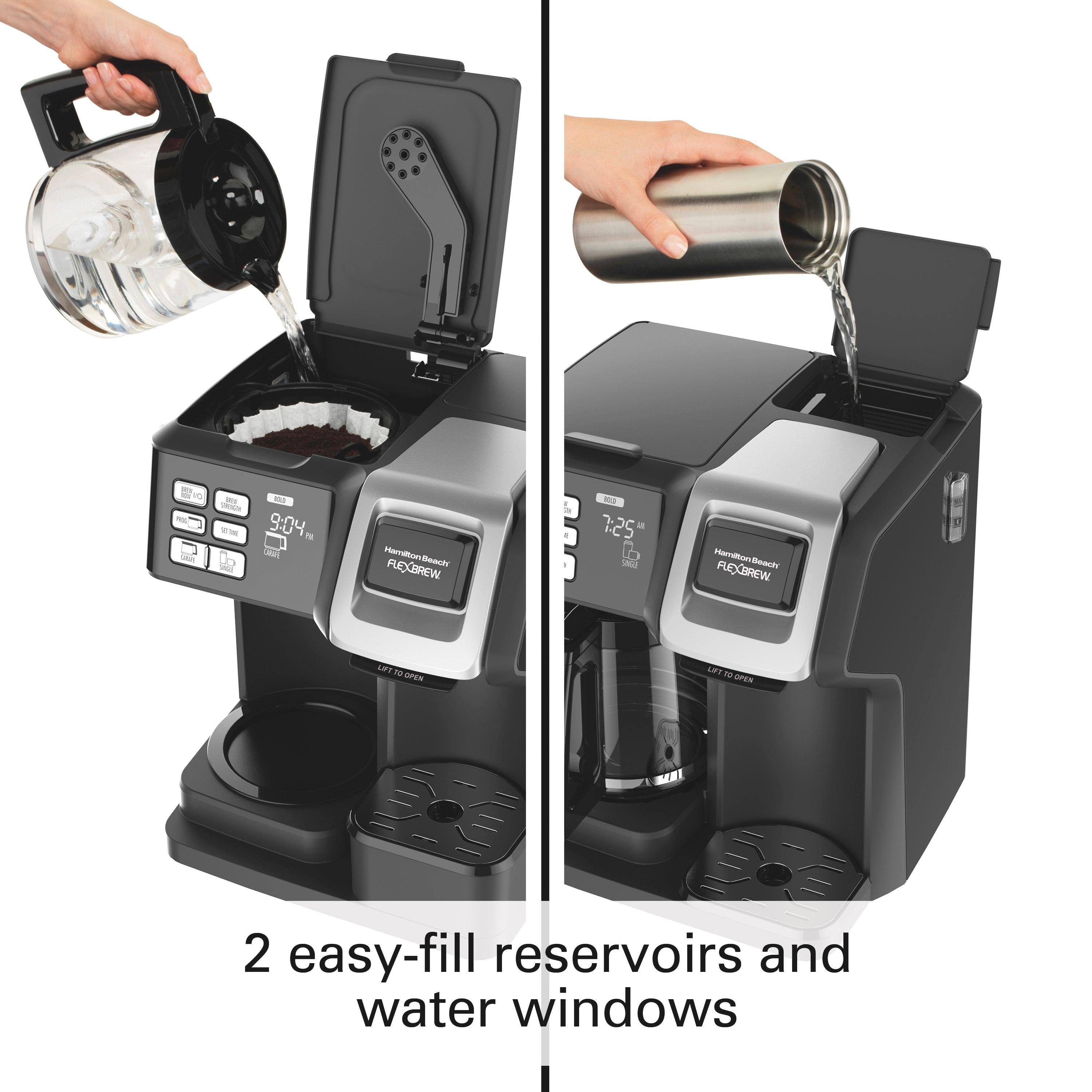 Alt View 15. Hamilton Beach - FlexBrew 12-Cup Coffee Maker - Black.