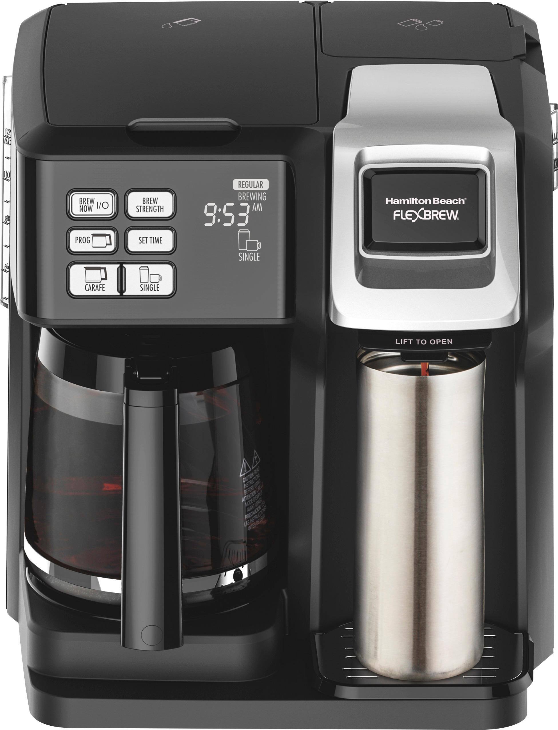Alt View 1. Hamilton Beach - FlexBrew 12-Cup Coffee Maker - Black.