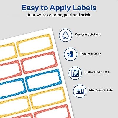Avery Water Resistant Laser/Inkjet ID Labels on 4