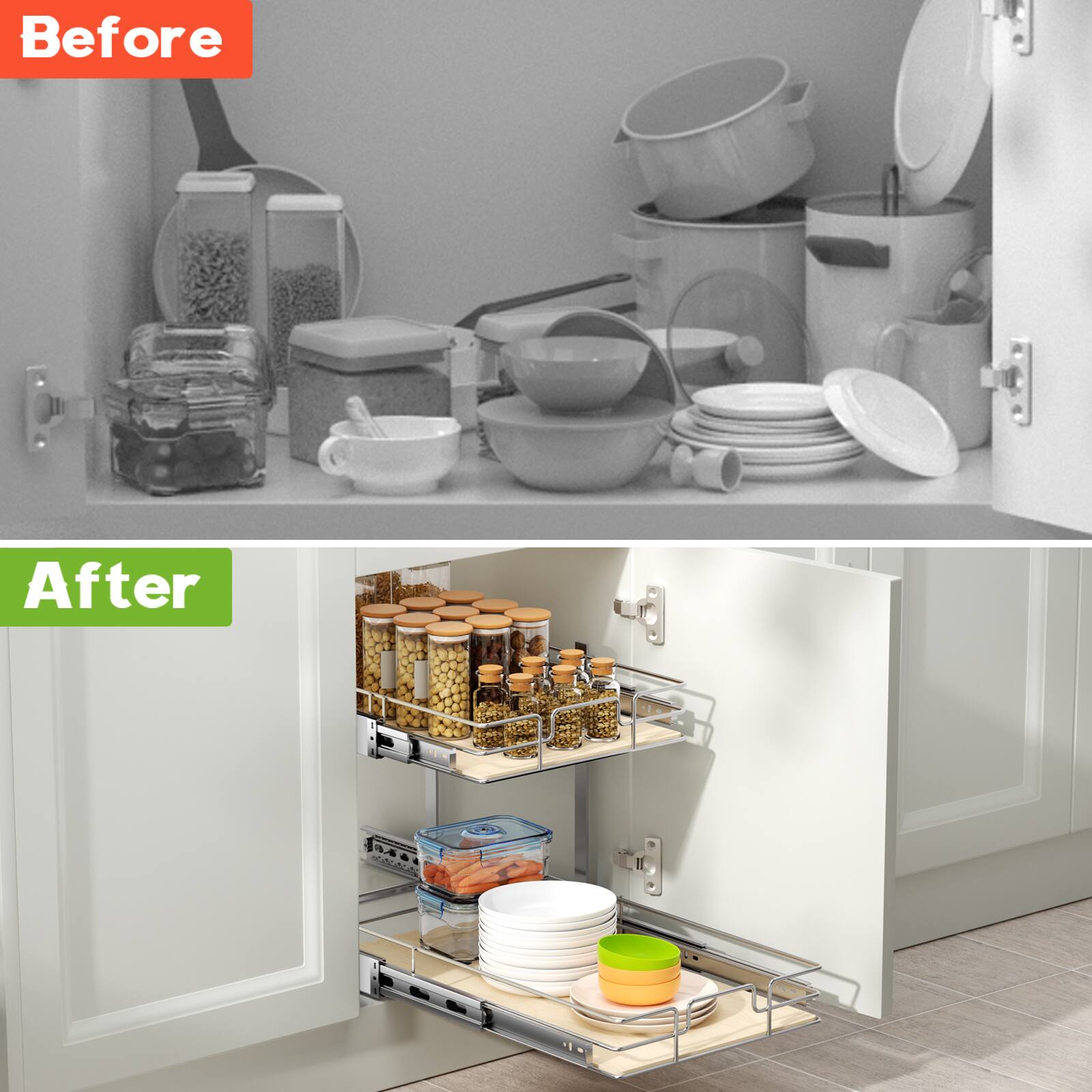 Before After
