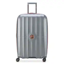 Delsey - ST. Tropez Hardside Expandable Spinner Checked Luggage - 28" Large - Platinum