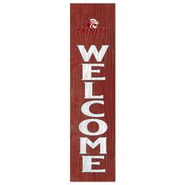 Jardine - Trinity Tigers 12'' x 48'' Welcome Outdoor Leaner - Red