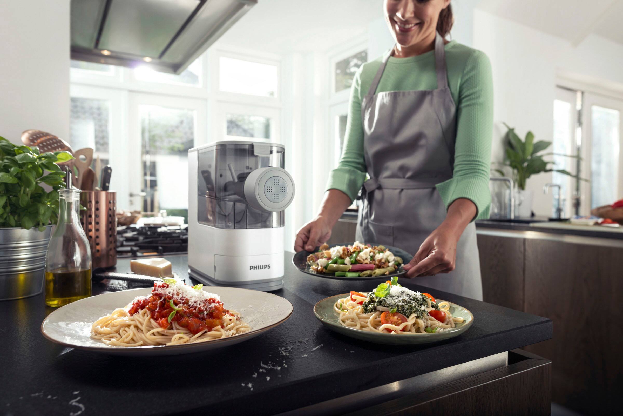 Alt View 18. Philips - Philips Compact Pasta and Noodle Maker, HR2370/05- White - White.