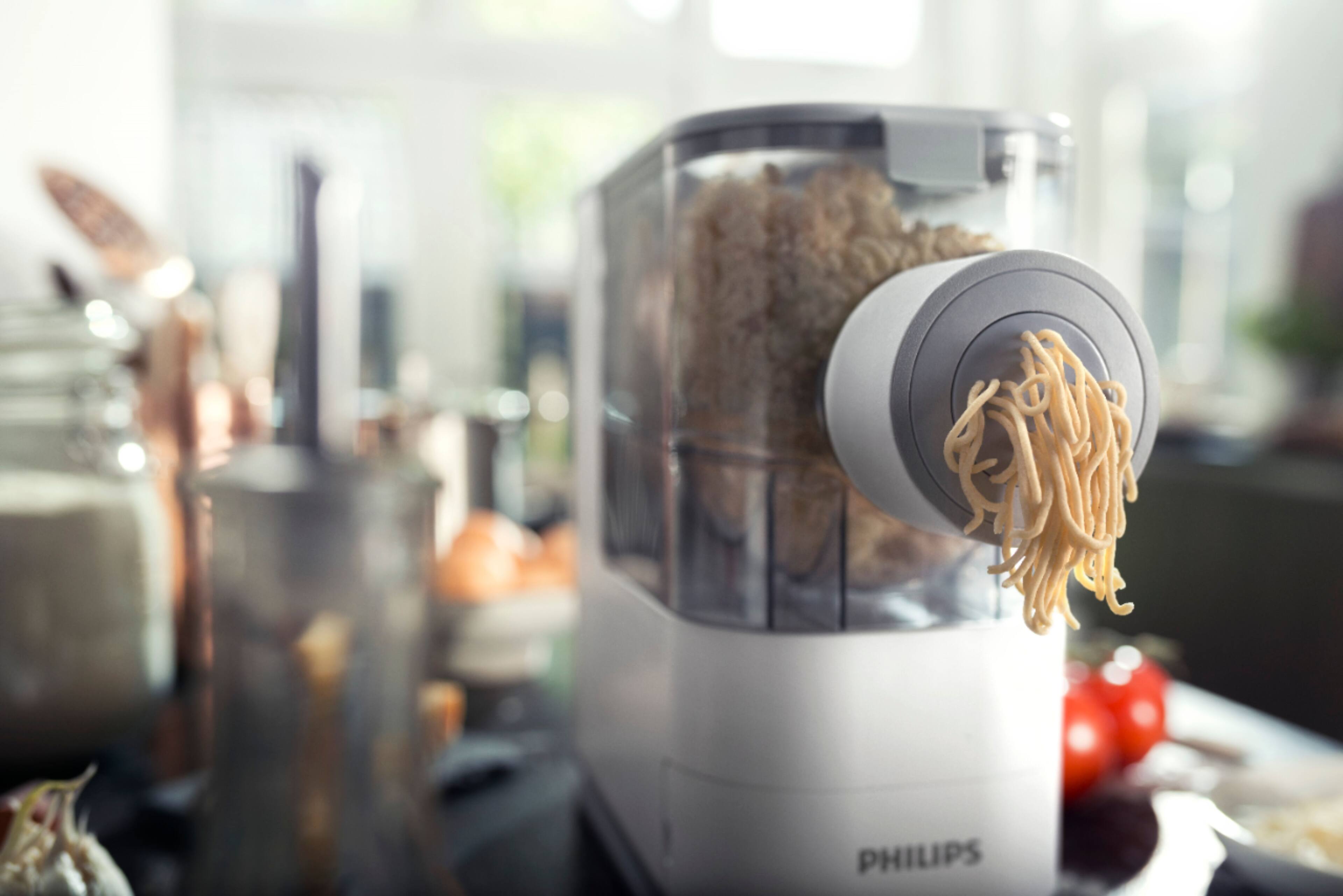 Alt View 23. Philips - Philips Compact Pasta and Noodle Maker, HR2370/05- White - White.