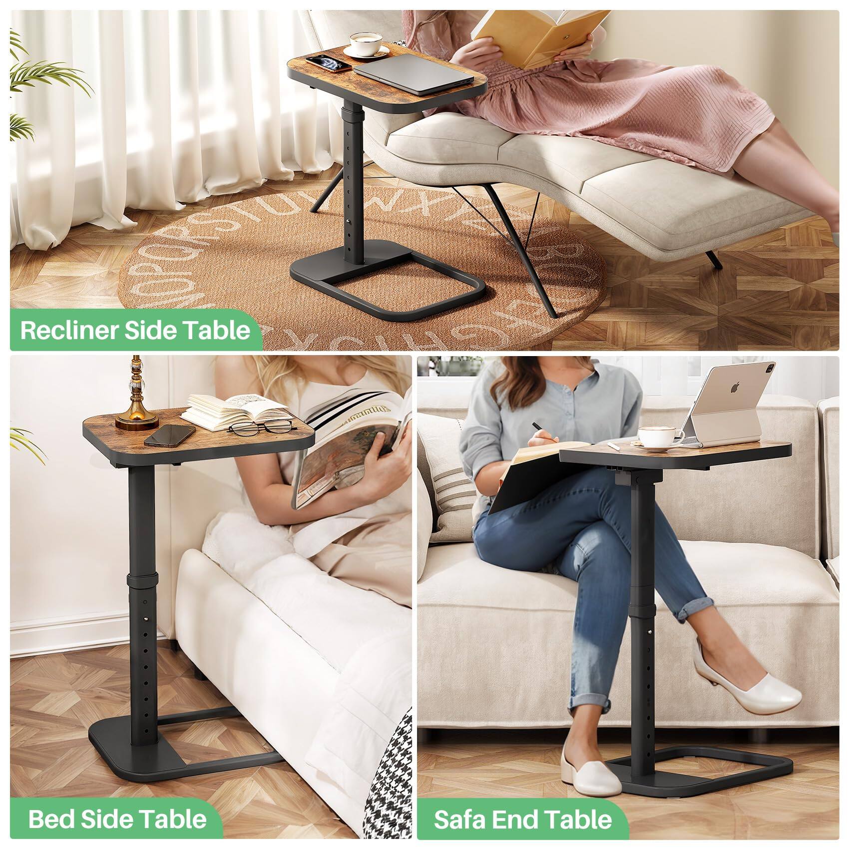 Recliner Side Table  
Bed Side Table  
Safa End Table