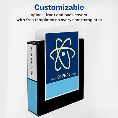 Customizable spines, front and back covers with free templates on avery.com/templates

BRIAN'S SCIENCE BINDER