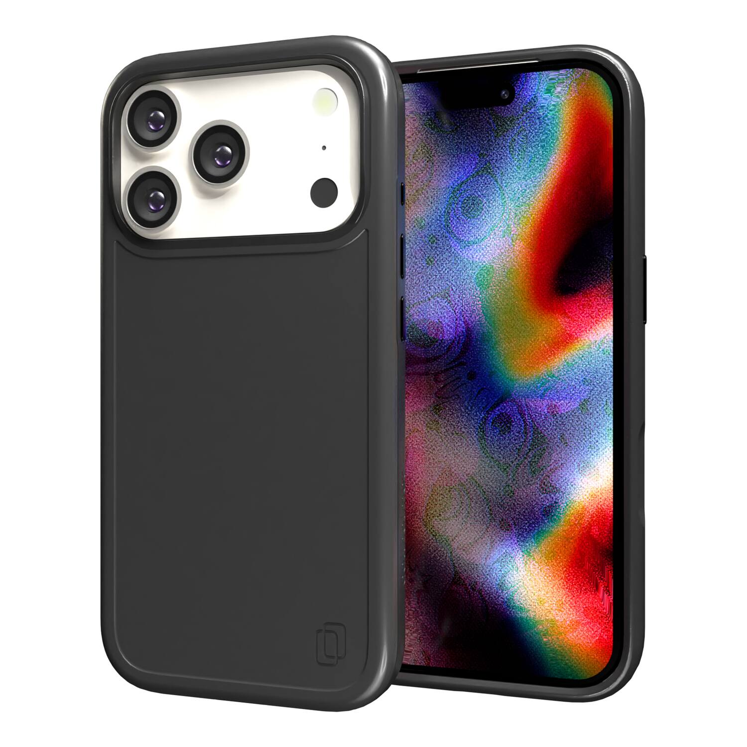 Left. Cellhelmet - Fortitude Series MagSafe Compatible Case for iPhone 17 Pro - Black.