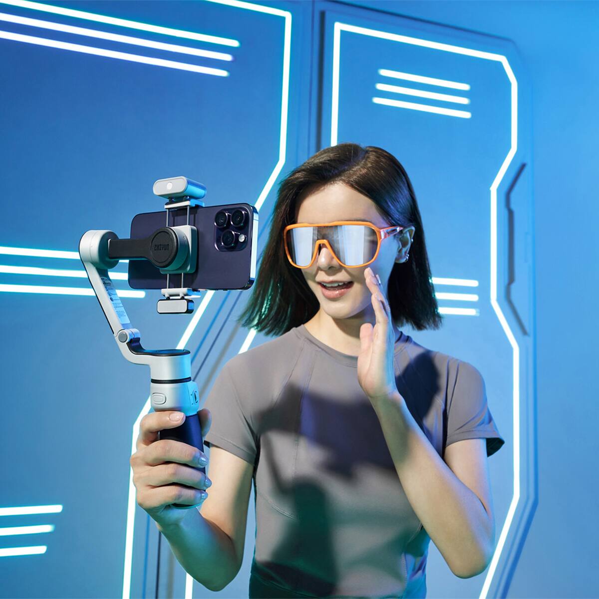 Alt View 6. Zhiyun - Zhiyun Magnetic AI Tracker Module for SMOOTH 5S AI Gimbal Stabilizer.