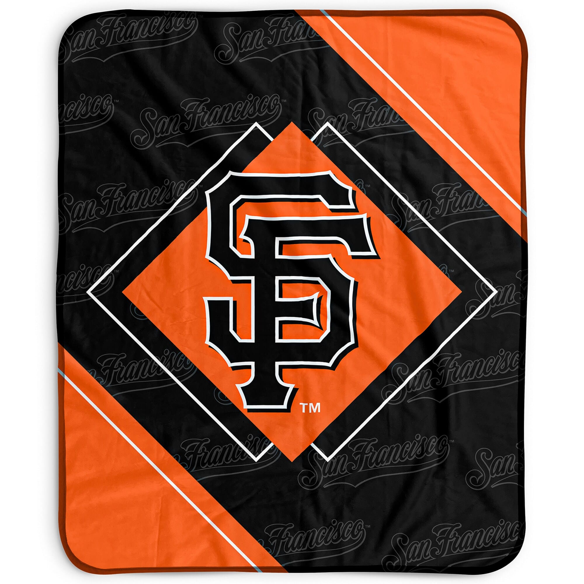 Pegasus - San Francisco Giants 50" x 60" Diamond Logo Fleece Blanket - Multicolor