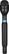 Front. Insignia™ - Handheld Reporter Style Microphone - Black.