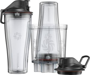 Personal Cup Adapter Kit for Vitamix Legacy Series Blenders - Clear/Transparent - Front_Zoom