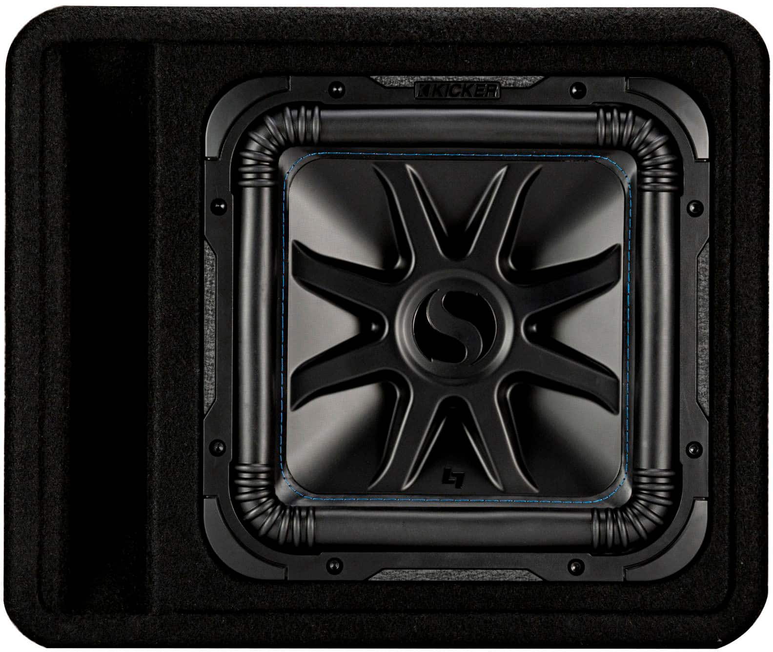 KICKER - Solo-Baric L7S 12" 2-Ohm Loaded Subwoofer Enclosure - Black - Front_Zoom