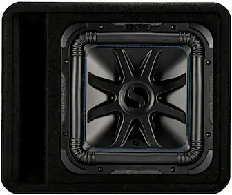 Front. KICKER - Solo-Baric L7S 12" 2-Ohm Loaded Subwoofer Enclosure - Black.