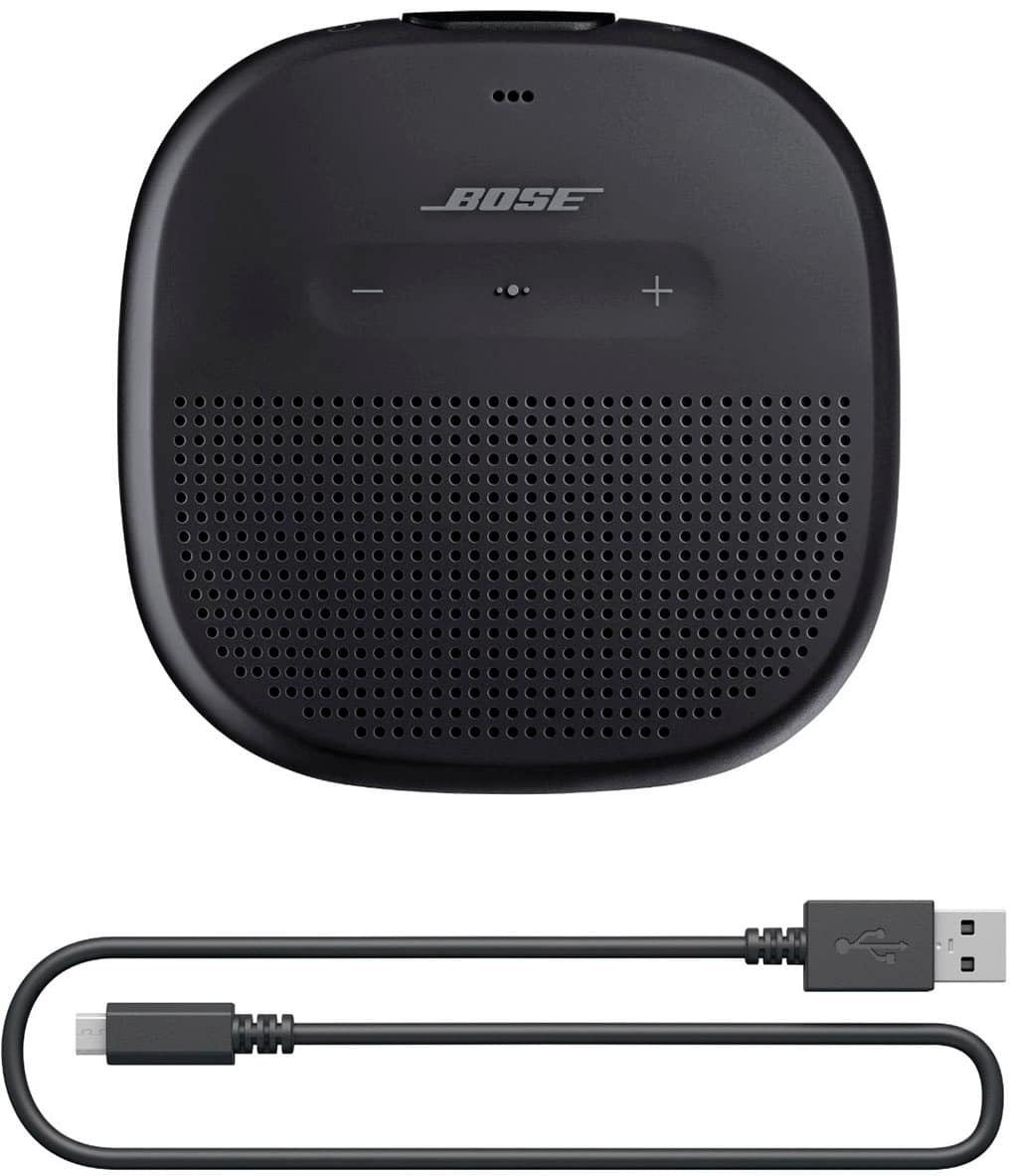 Alt View 17. Bose - SoundLink Micro Portable Bluetooth Speaker with Waterproof Design - Black.