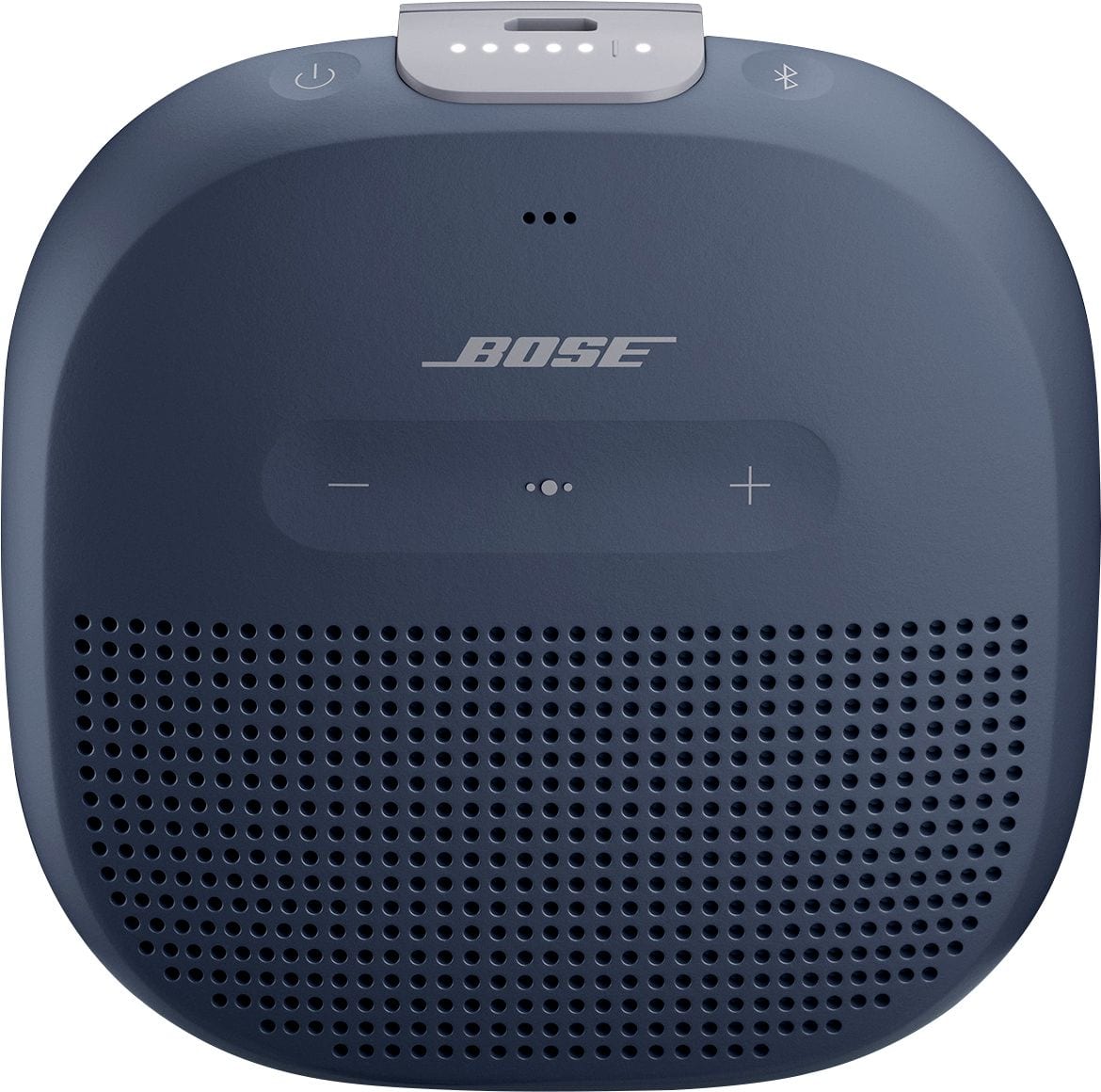 Front. Bose - SoundLink Micro Portable Bluetooth Speaker with Waterproof Design - Blue.