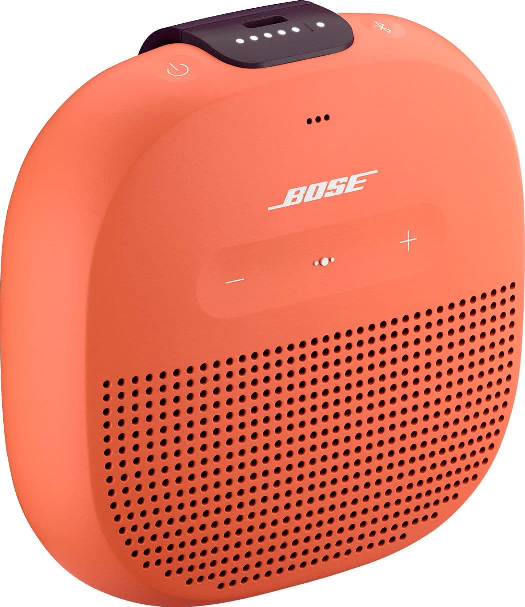 Angle. Bose - SoundLink Micro Portable Bluetooth Speaker - Orange.