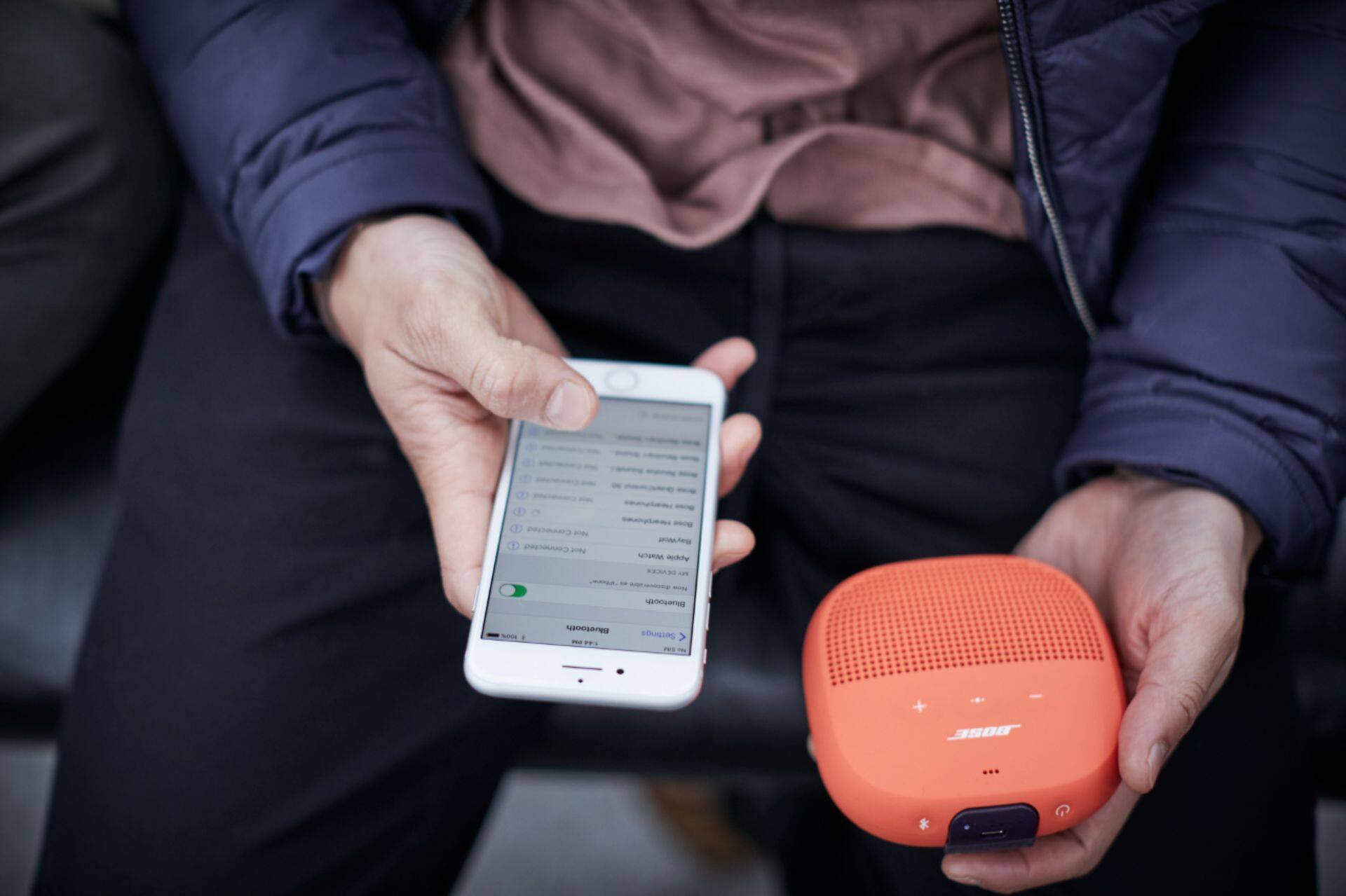 Alt View 21. Bose - SoundLink Micro Portable Bluetooth Speaker - Orange.