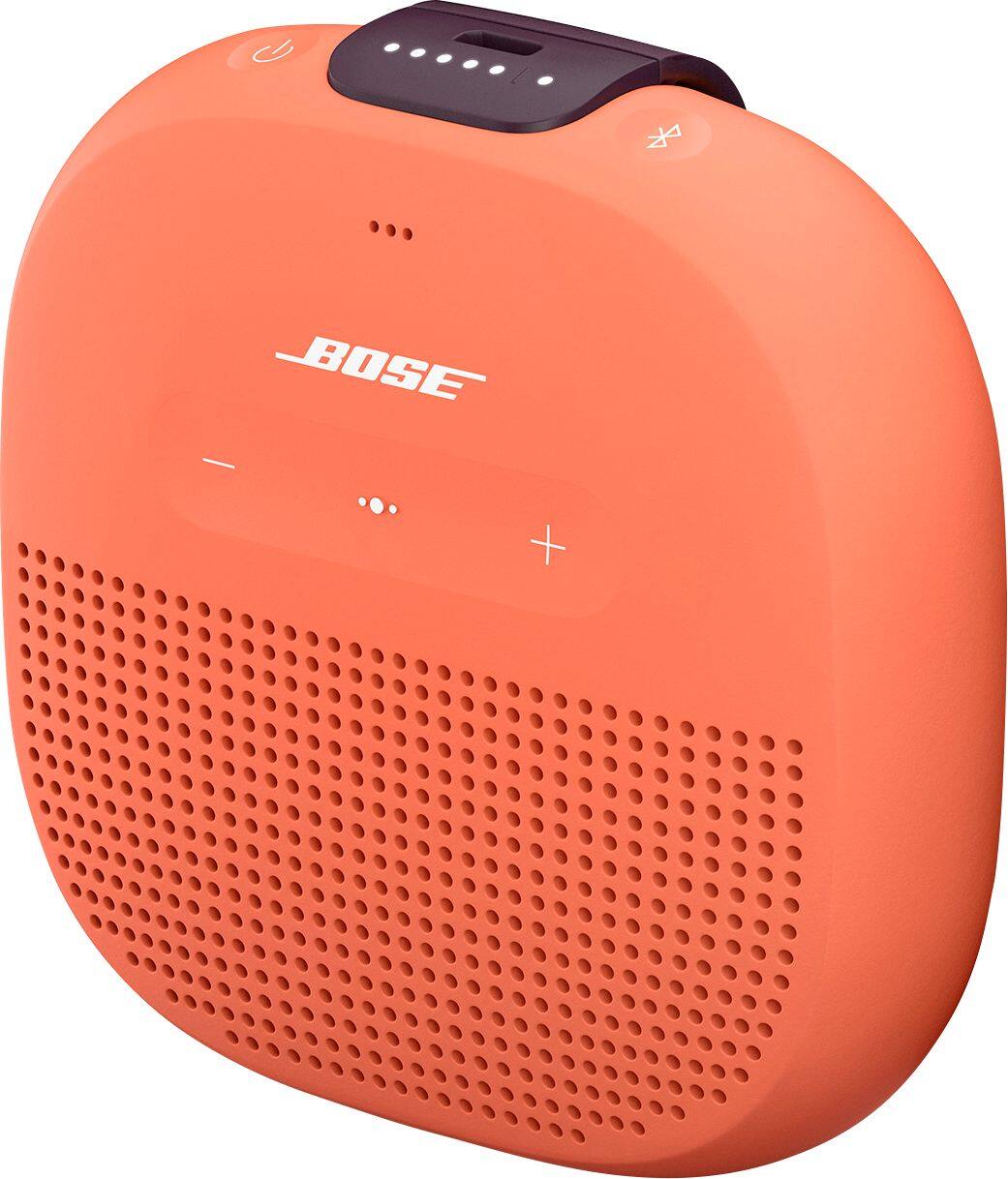 Left. Bose - SoundLink Micro Portable Bluetooth Speaker - Orange.