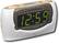 Angle Standard. Philips - AM/FM Clock Radio with Instant Weatherband.