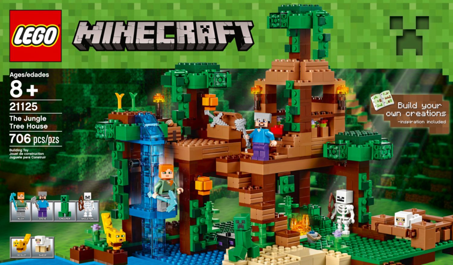 Comedia de enredo zoo equipo Best Buy: LEGO Minecraft The Jungle Tree House Multi colored 6135575