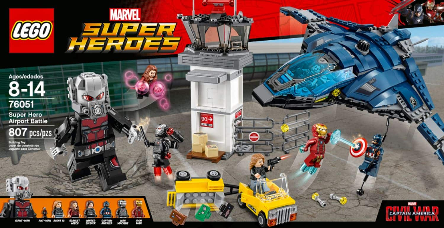 lego avengers airport battle