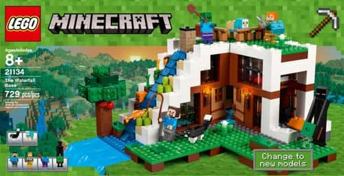 LEGO - Minecraft The Waterfall Base - Larger Front