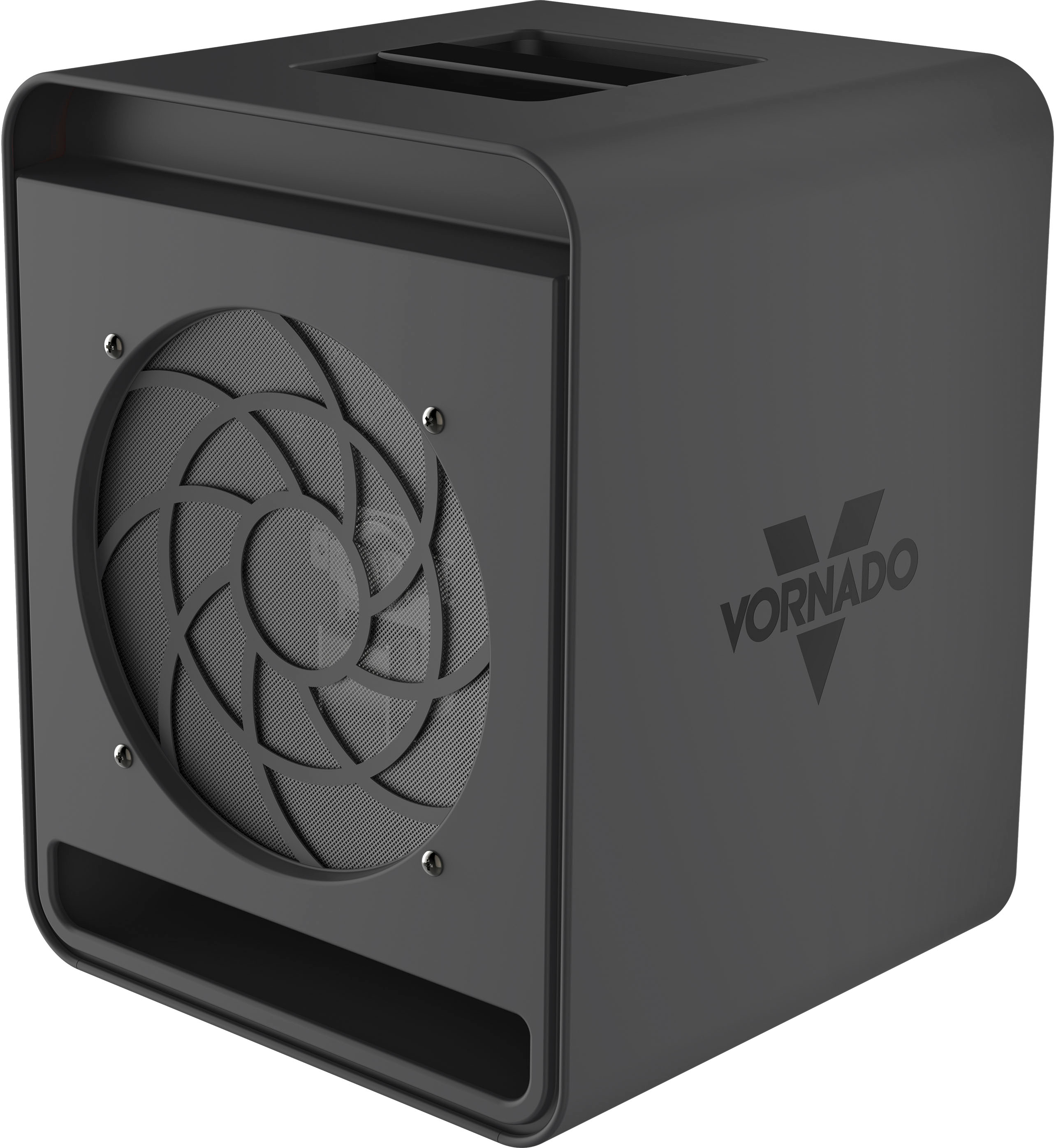 Left View: Vornado - VMH300 Whole Room Portable Space Heater - Storm Gray