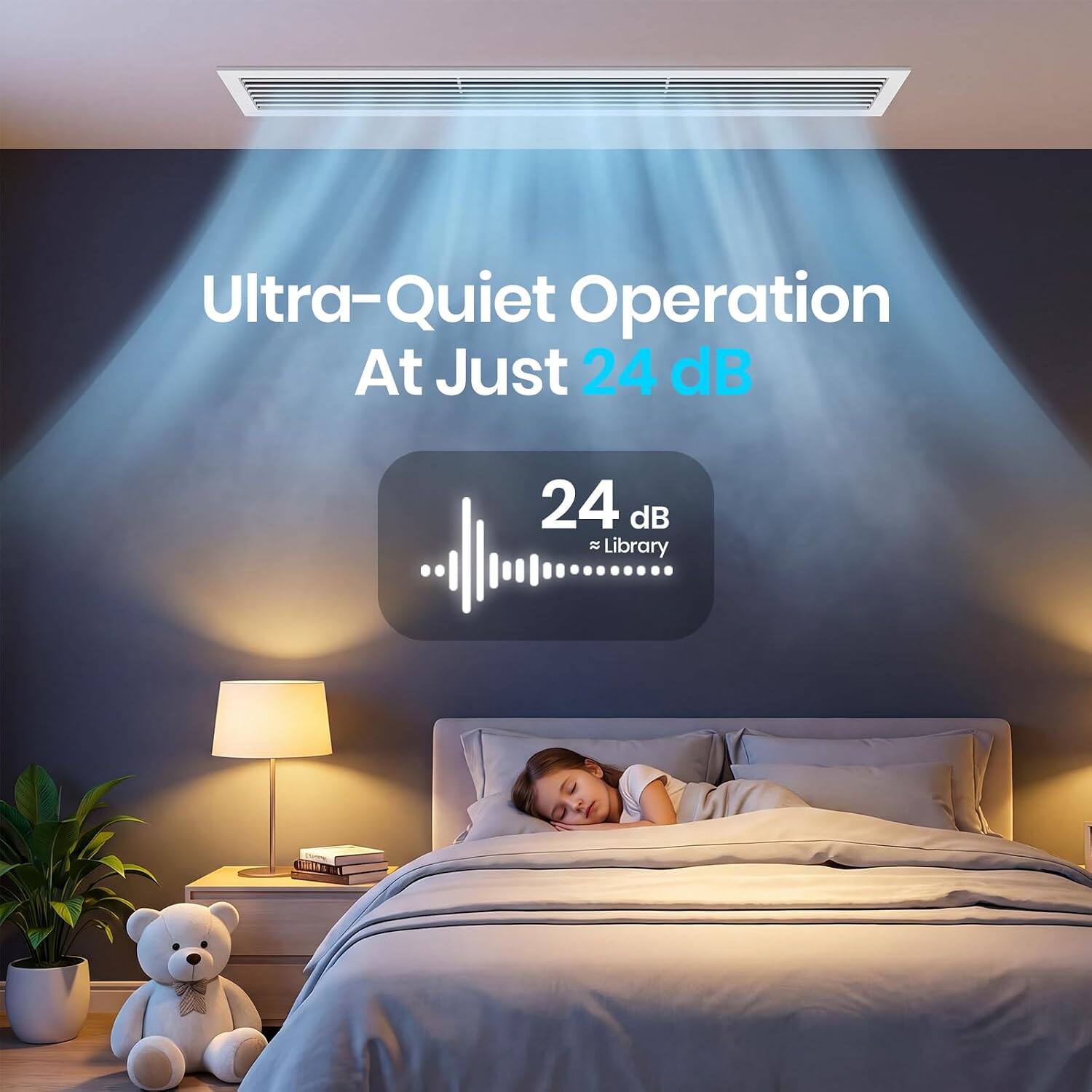 Ultra-Quiet Operation At Just 24 dB  
24 dB ≈ Library