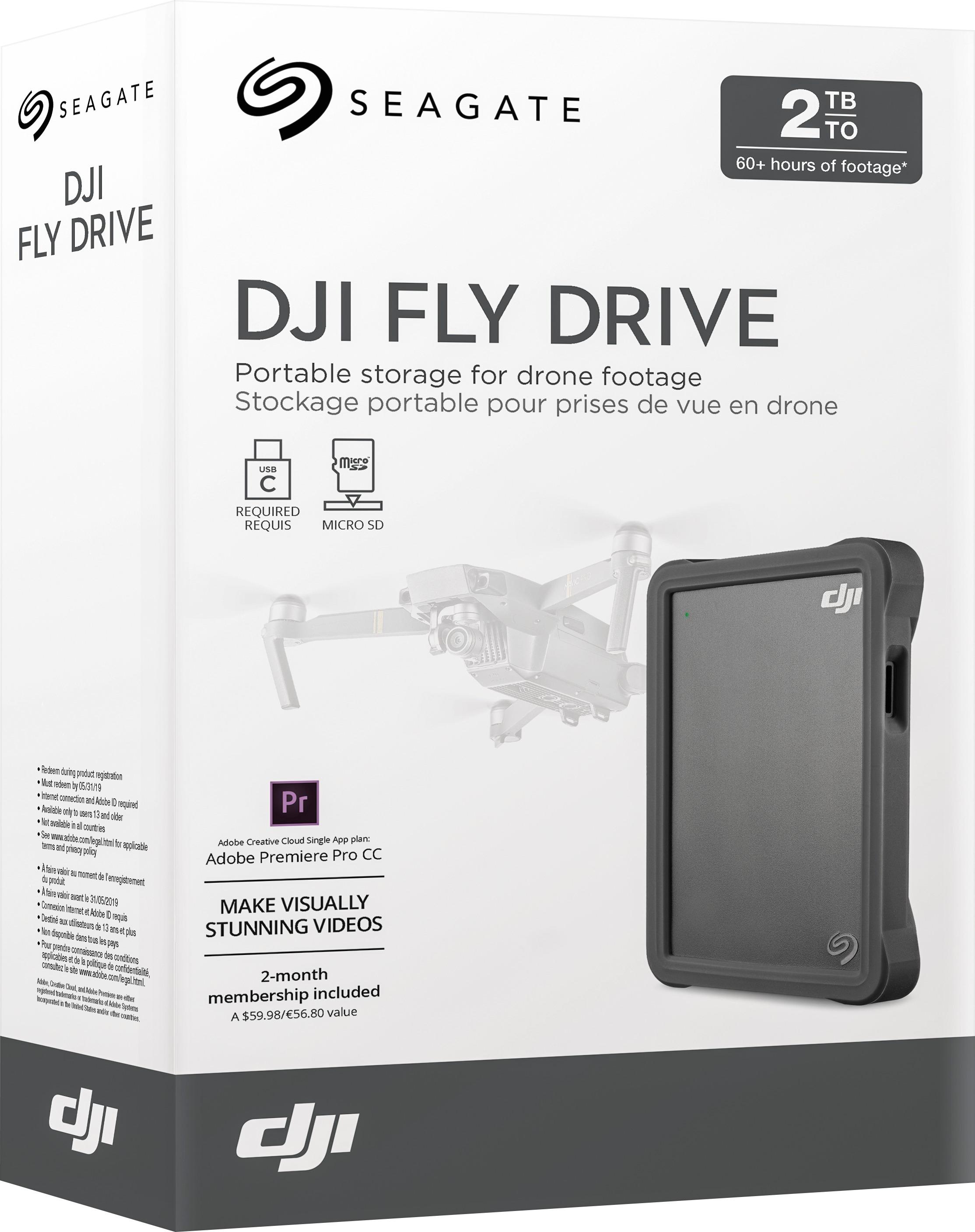 Best Buy: DJI Fly Drive 2TB USB Type-C Portable Drive Gray STGH2000400